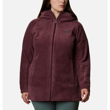 Columbia Hoodie Dames, Benton Springs II Long Plus Size Bordeaux, 93HFTMRCP